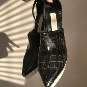 Stella McCartney Croc Embossed Scott Pumps